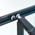Shower Box - WO 900mm  inward Sliding shower door - Black